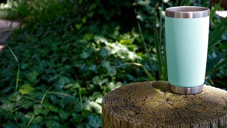 Enjoying coffee in the woods Enjoying coffee in the woods