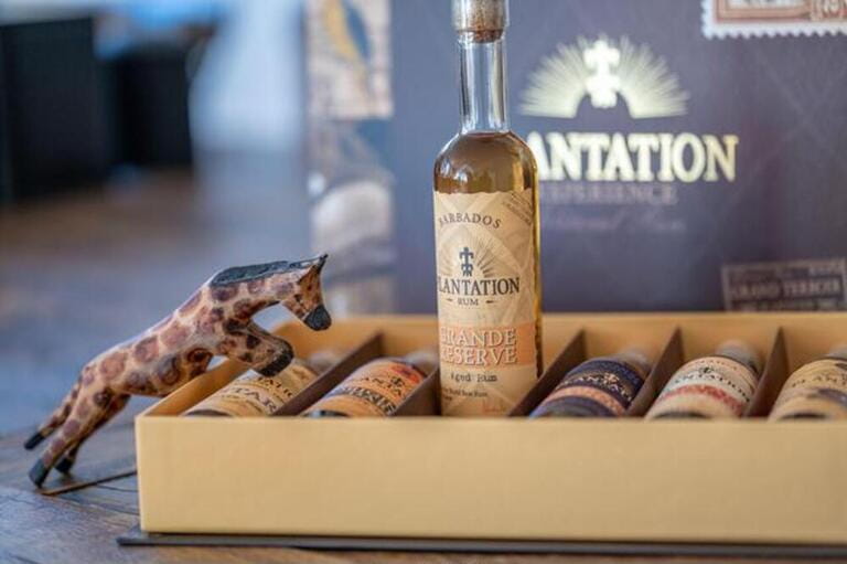 Sample bottles of Plantation Caribbean Rhum from Cognac Ferrand Sample bottles of Plantation Caribbean Rhum from Cognac Ferrand
