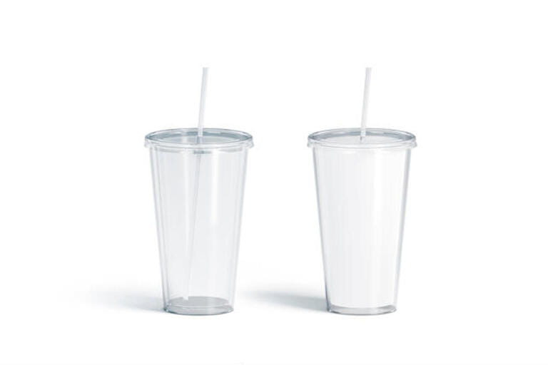 Blank white and transparent acrylic tumbler with straw mockup set, 3d rendering. Empty translucent and matt flask mock up, isolated. Plexiglass beverage mug with pipe template. Blank white and transparent acrylic tumbler with straw mockup set, 3d rendering. Empty translucent and matt flask mock up, isolated. Plexiglass beverage mug with pipe template.