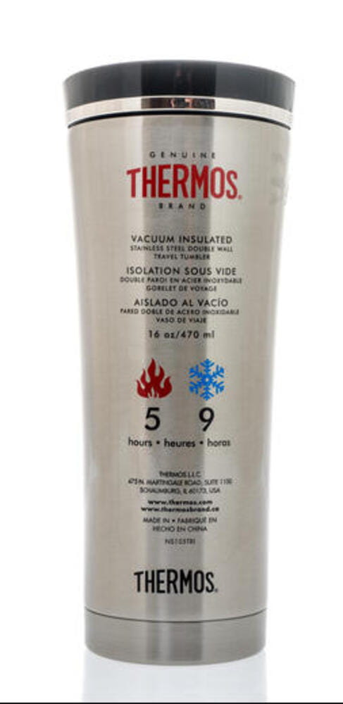 Winneconne, WI - 5 May 2019 : A package of Gunuine Thermos brand travel tumbler on an isolated background