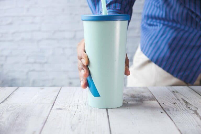 Stylish handheld reusable eco coffee cup
